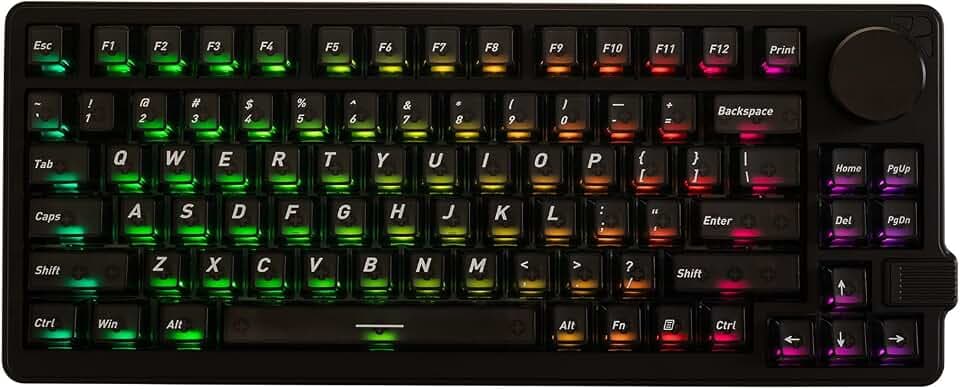 GK GAMAKAY NS75 75% Rapid Trigger Wireless Keyboard with Knob 0.005mm RT