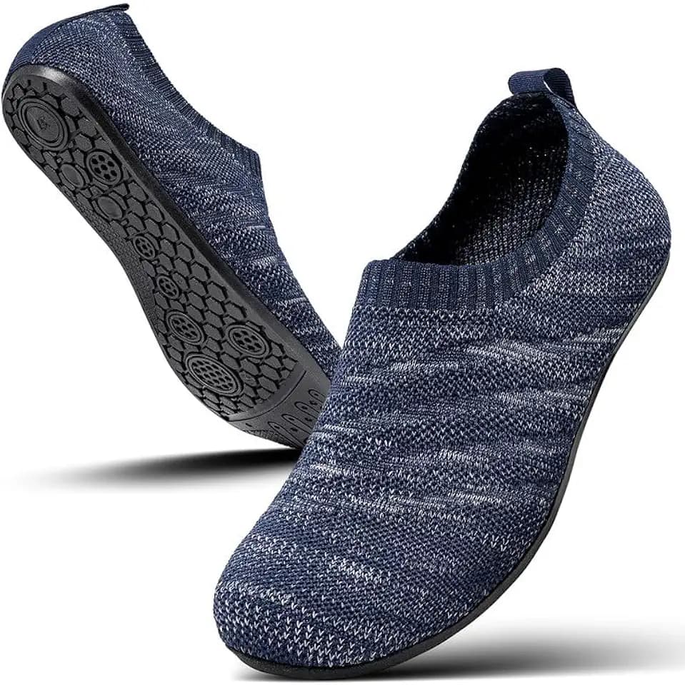 Sosenfer Hausschuhe Damen Herren Leichte hüttenschuhe rutschfest Flache Pantoffeln Home Cozy Slippers Unisex-SHLANHUI-35
