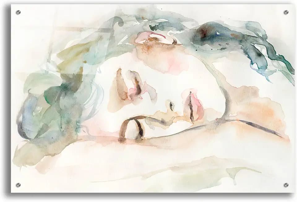 Epic Art 'Peaceful Rest 1' by Victoria Barnes Acrylic Glass Wall Art, 36" x 24"