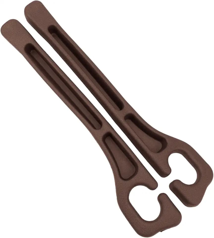 Penitue 2pcs Car Seat Gap Filler, No Drop Guard Universal Gap Organizer Between Seat and Console Prevents Phone Keys Cards Falling (Brown)