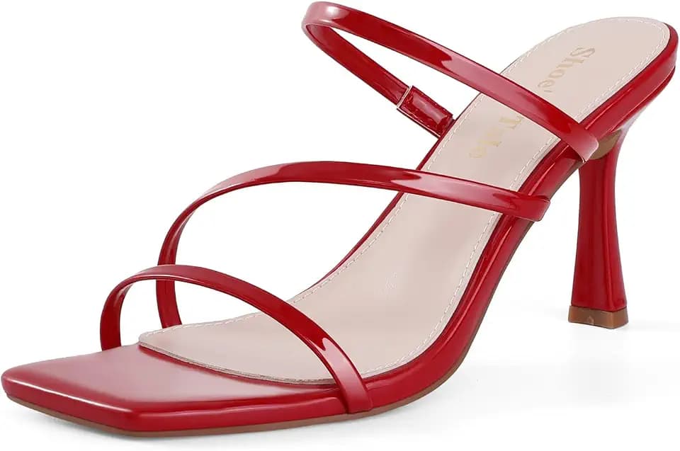Shoe'N Tale Strappy Heels Women's Stiletto Mule Sandals