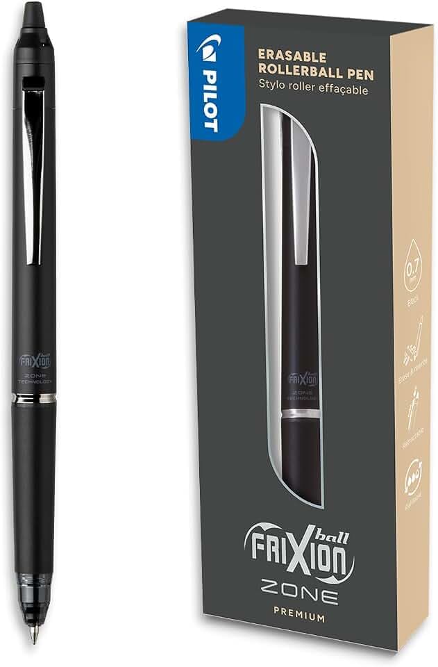 PILOT - FriXion Zone Schwarz - Premium-Radierstift - Geschenkbox