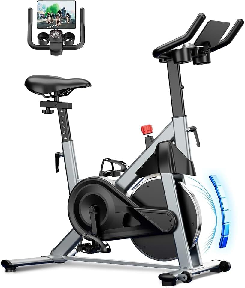 Superun Exercise Bike, Stationary Bike with 32-Level Magnetic Resistance