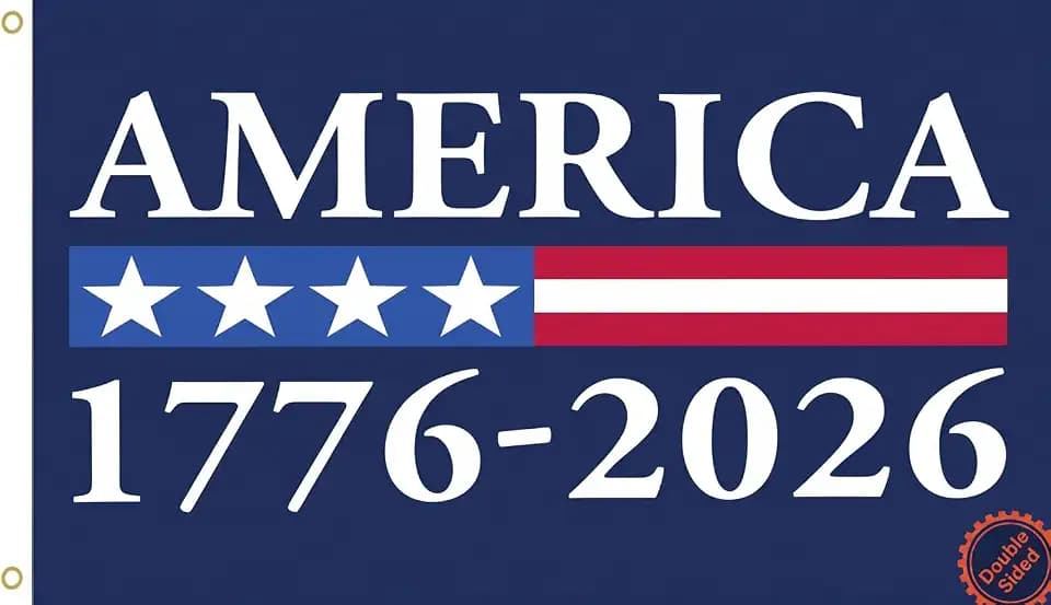 1776-2026 250th Anniversary Flag 3x5 Ft,250 Years USA Patriotic Banner, America Independence Celebration, Indoor Outdoor Decorative Activities (Double-Sided)