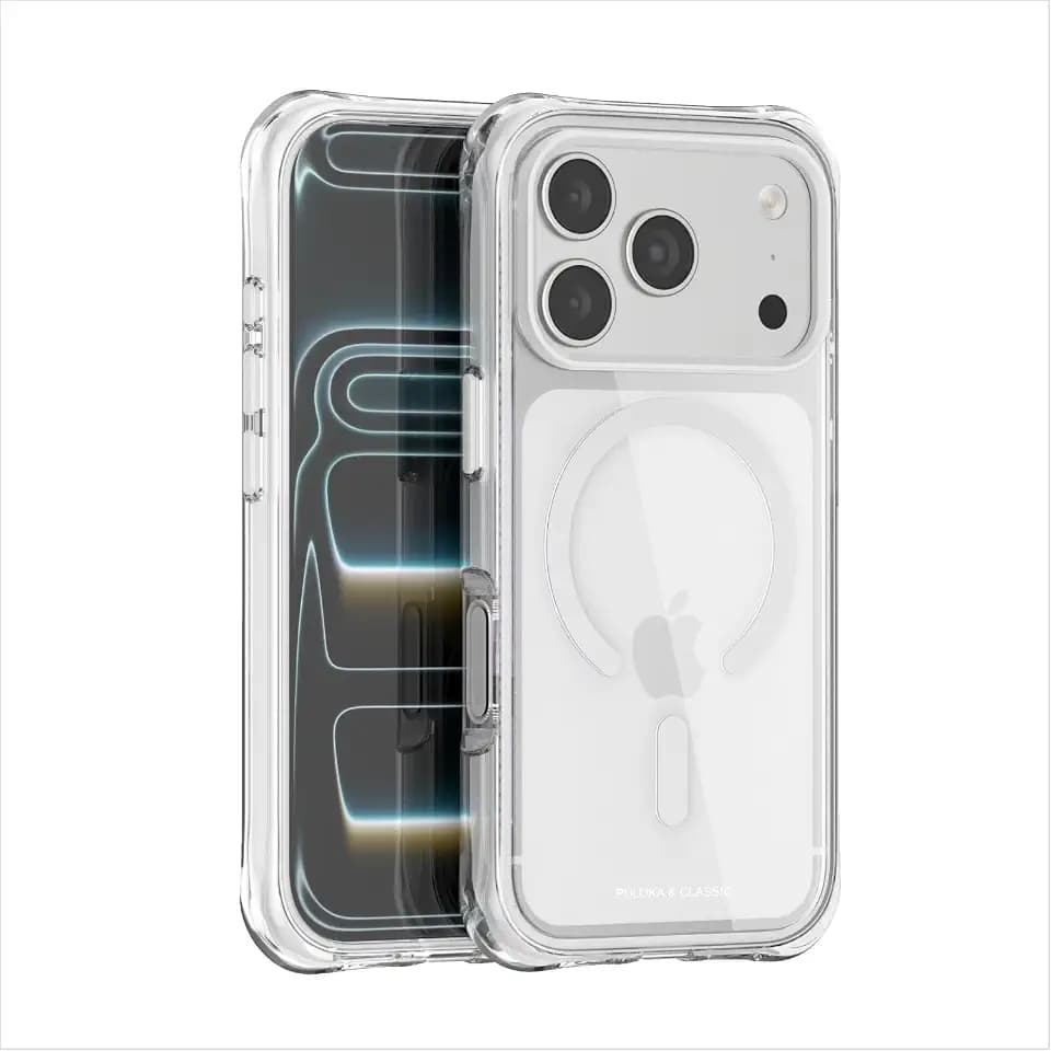 PULOKA for iPhone 17 Pro Max, Heavy Duty Shockproof Protection,Compatible with Magnetic Accessories,Drop Proof Cover (White)