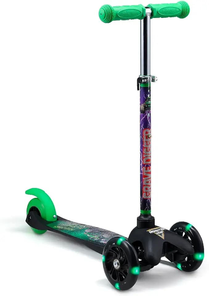 Kick Scooter for Kids, 3 Wheel Self Balancing, Light Up LED Wheels