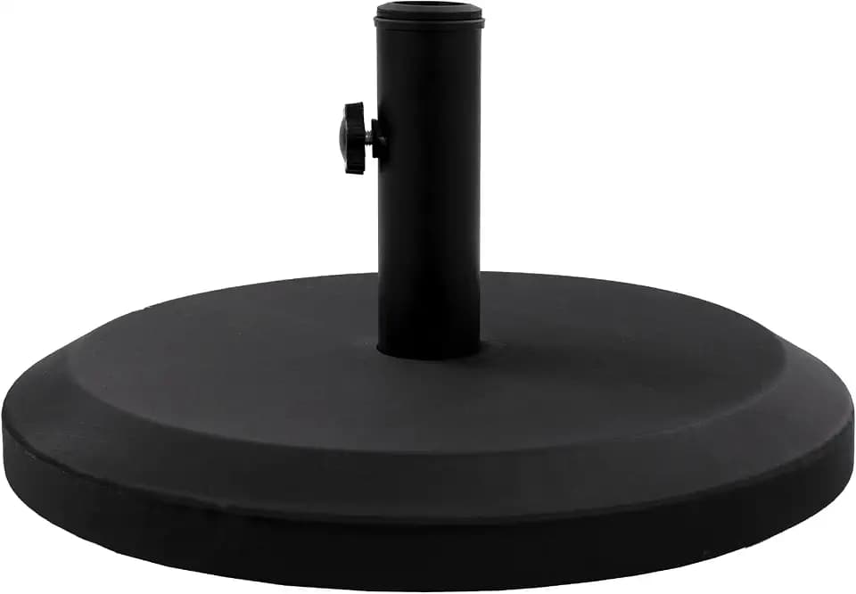 US Weight Filled 22 Pound Umbrella Base – Use with Patio Table – Black