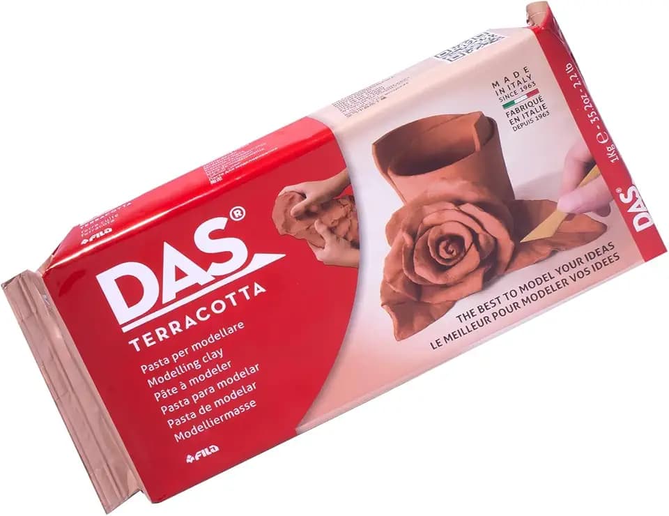 DAS Air-Hardening Modeling Clay, 2.2lb Block, Molding Clay for Sculpting and More