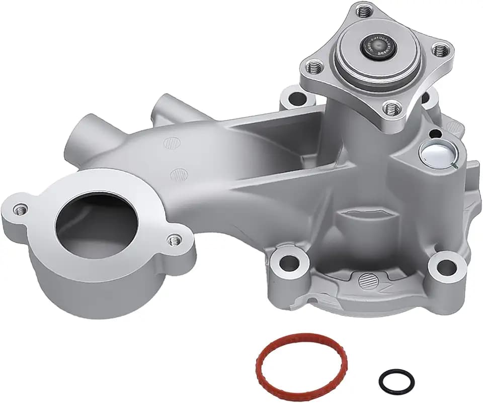 Aluminum Engine Water Pump Compatible with 2011-2014 Ford F-150，2011-2014 Ford Mustang 5.0L DOHC V8, Replace# BR3Z8501C, BR3Z8501H