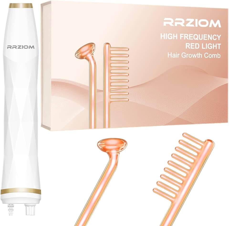 Kopfmassagegerät Elektrisch, RRZIOM 2 in 1 Rotlicht Scalp Massager