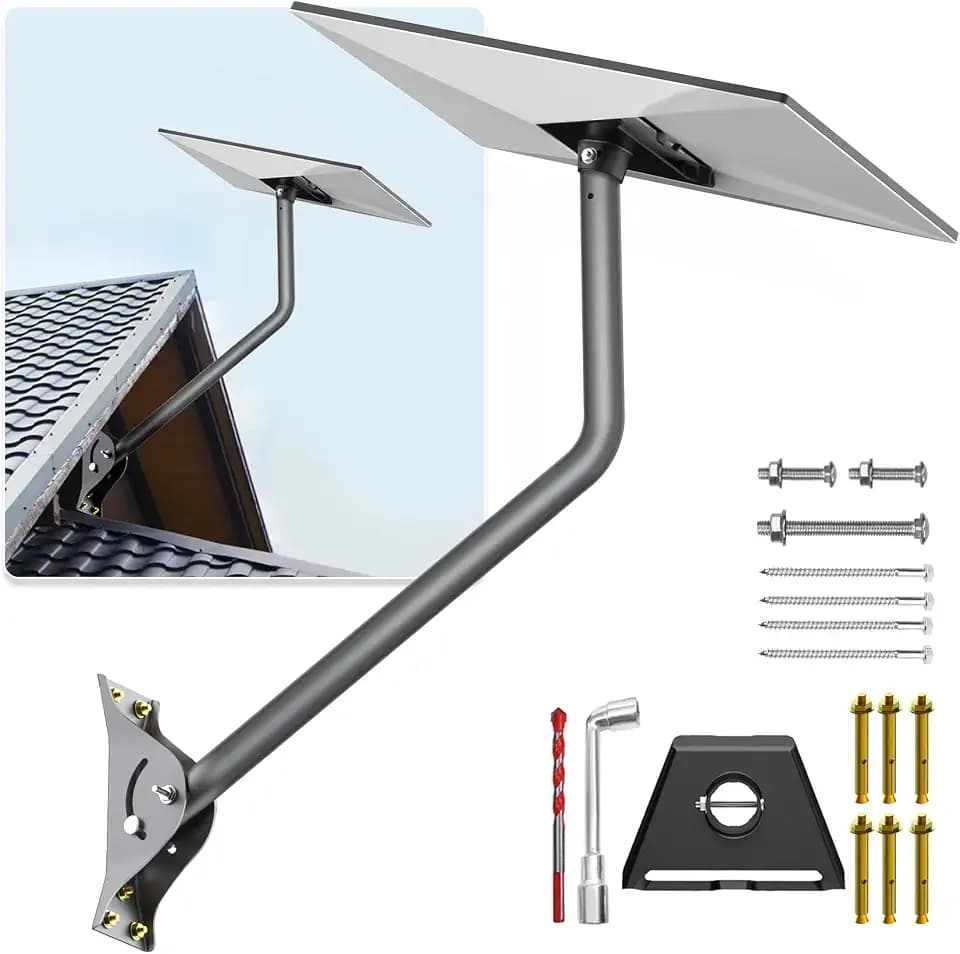 Gen 3 Mount for Starlink, 25 Inch Wall /Roof Mount Compatible with Starlink Standard 4/4X/V3, Adjustable Mounting Kit 【Include Aluminium Pipe Adapter】