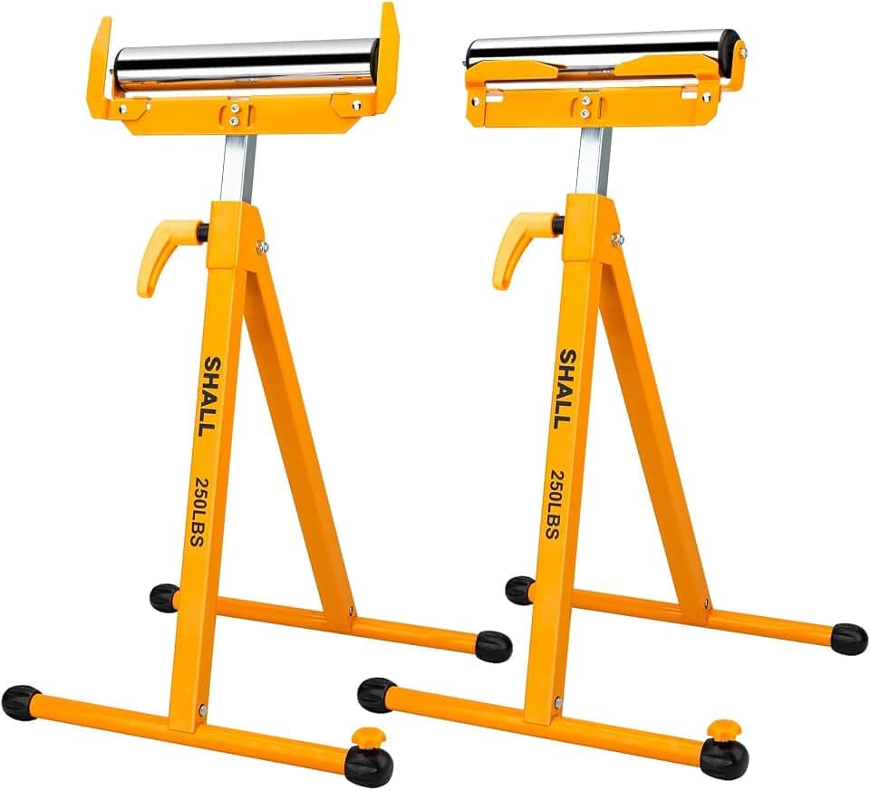 SHALL Roller Stand, Heavy-Duty Folding Roller Stands with 250 LBS Capacity