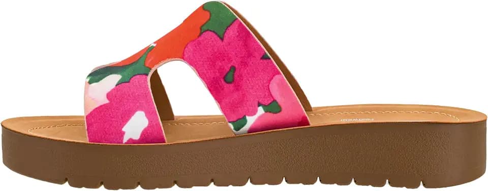 Corkys Footwear Hold Please 1-Inch Platform Sandals with Cushioned Foot-bed and Stylish 'H' Strap On Upper– Ultimate Comfort Meets Chic Design - Perfect For Everyday Wear