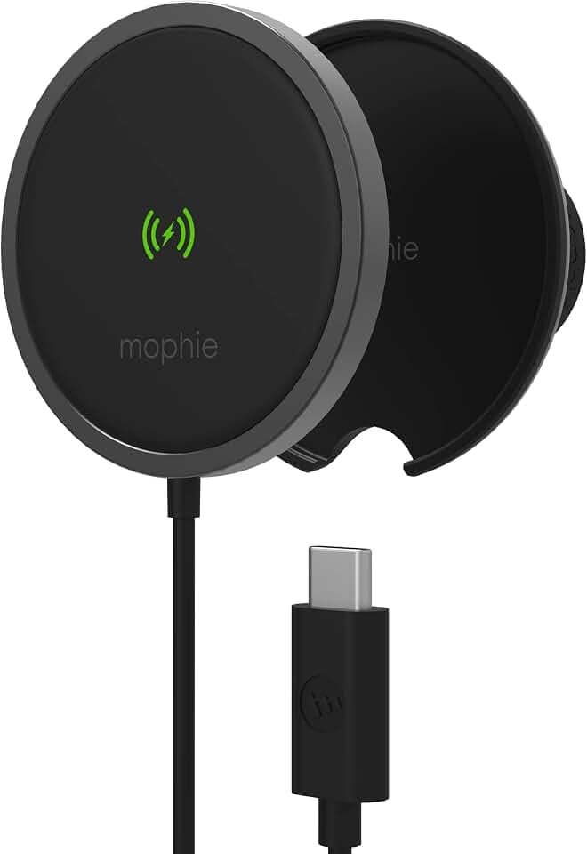 ZAGG Mophie-Snap+Kabellose Halterung für Lüftungsschlitze, Schwarz