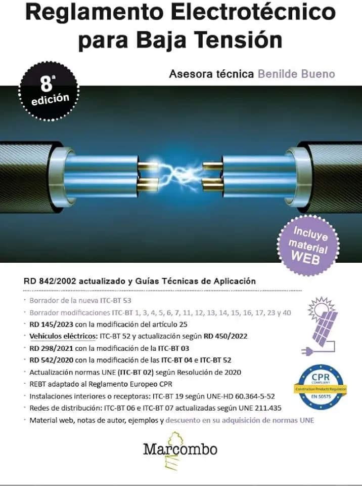 Reglamento Electrotécnico para Baja Tensión REBT 9ª edición: REBT actualizado 2026