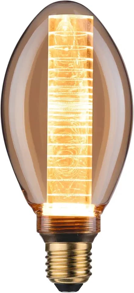 Paulmann 28601 LED Lampe B75 Inner Glow Edition W Retro Leuchtmittel Gold mit Innenkolben Glas 1800K Goldlicht E27