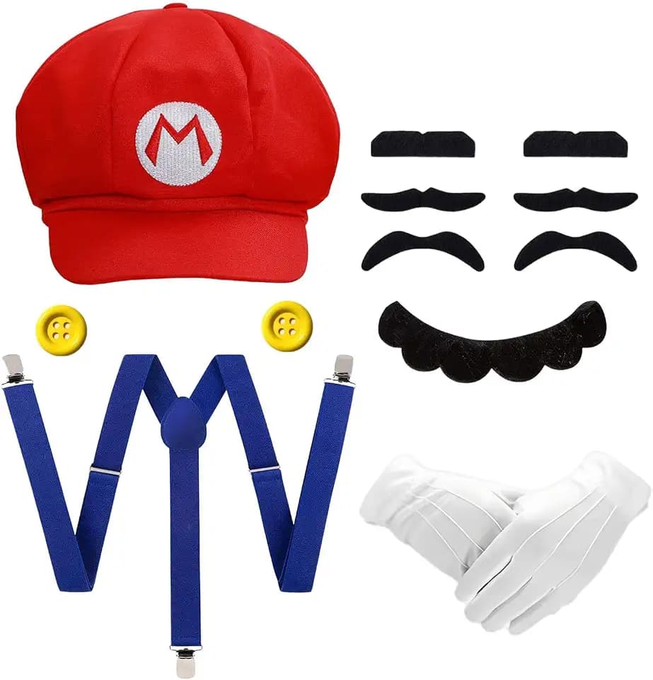 Red and Green Hat Costume Accessories Halloween Women Mens