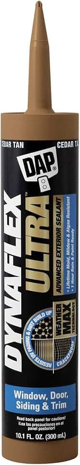 DAP Dynaflex Ultra Advanced Exterior Sealant, Cedar Tan, 10.1 Oz (7079818221)