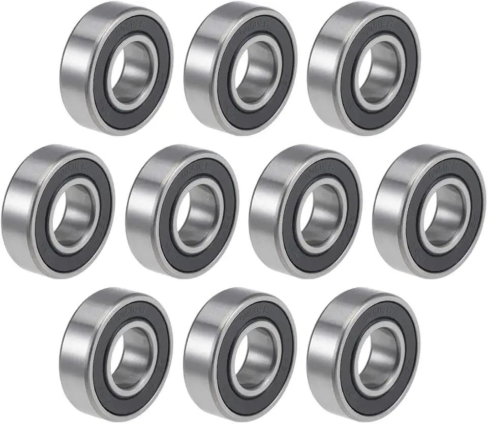 uxcell 99502H-2RS Deep Groove Ball Bearings 5/8-inch Inner Dia 1-3/8-inch OD 11mm Bore Double Sealed Chrome Steel Z2 10pcs