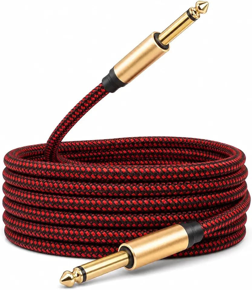 Guitar Cable 6.6FT, 1/4 Inch Guitar Bass Instrument Cable
