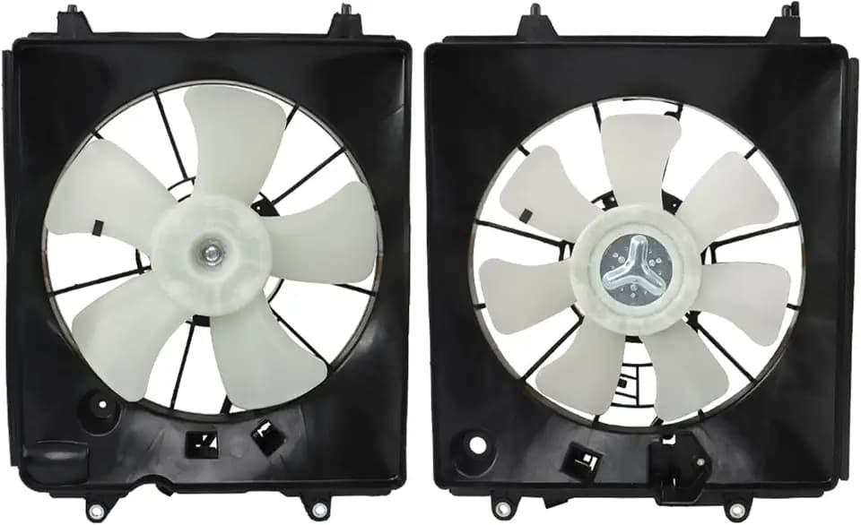 Silscvtt 2 Pcs Radiator Cooling Fan and A/C Condenser Fan Set HO3115155 Replacement for Honda CR-V 2010-2011