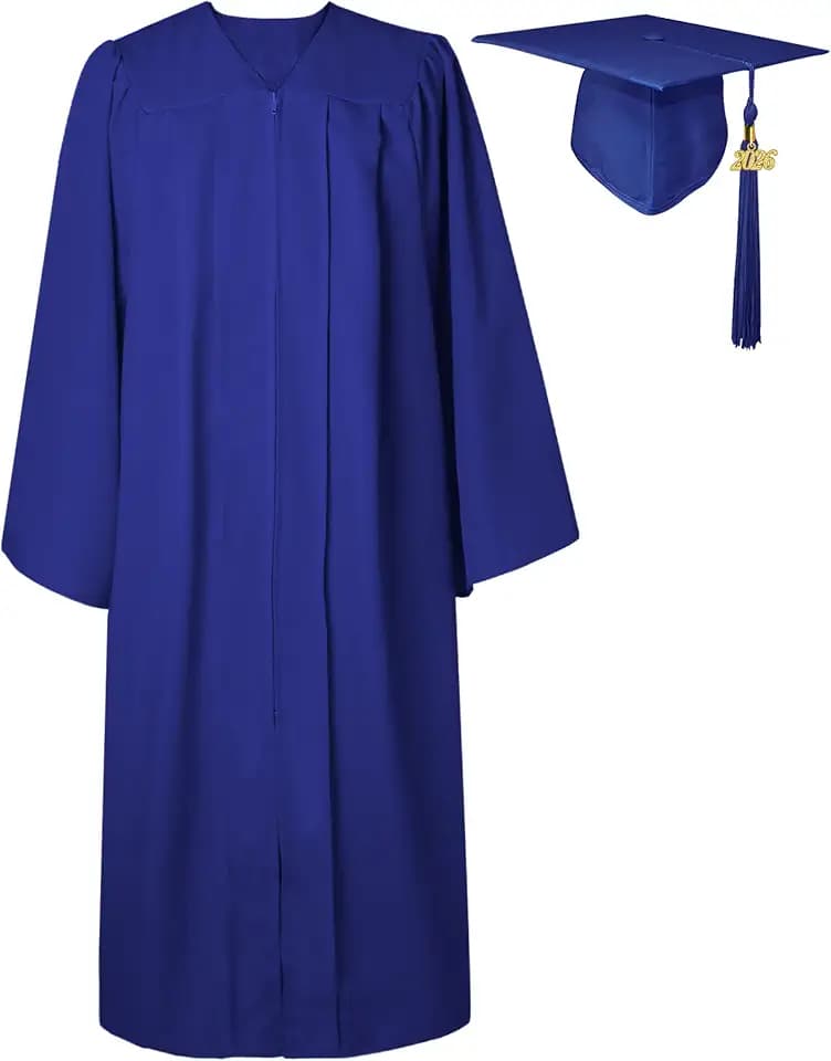 Unisex Adults Graduation Cap and Gown Set 2026 for High School and College
