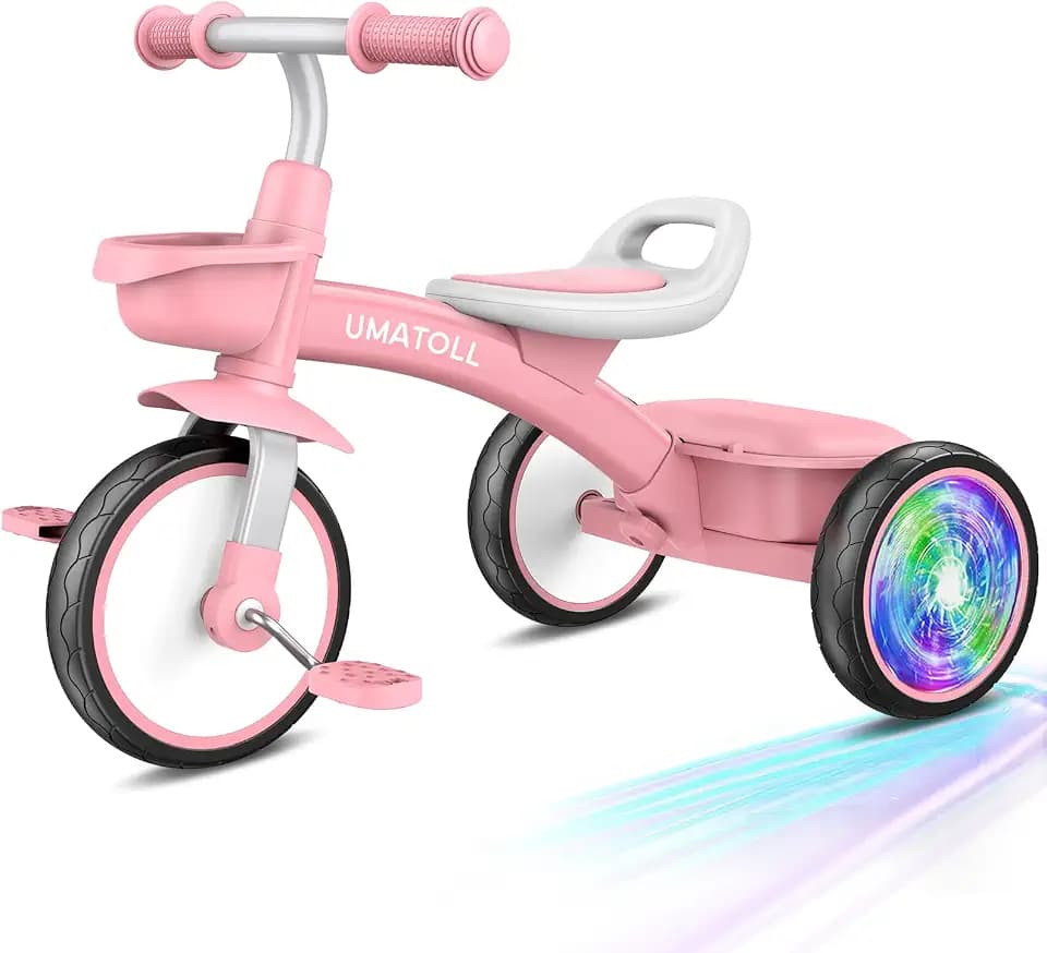 Umatoll Toddler Tricycle for 18 Months to 4 Years Old, Gift for Ages 2-3