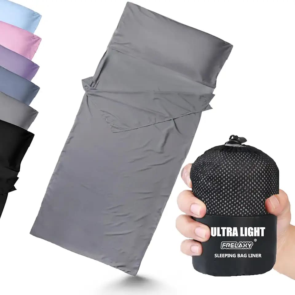 Frelaxy Ultralight Sleeping Bag Liner, Compact Travel Sheet, 3 Sizes