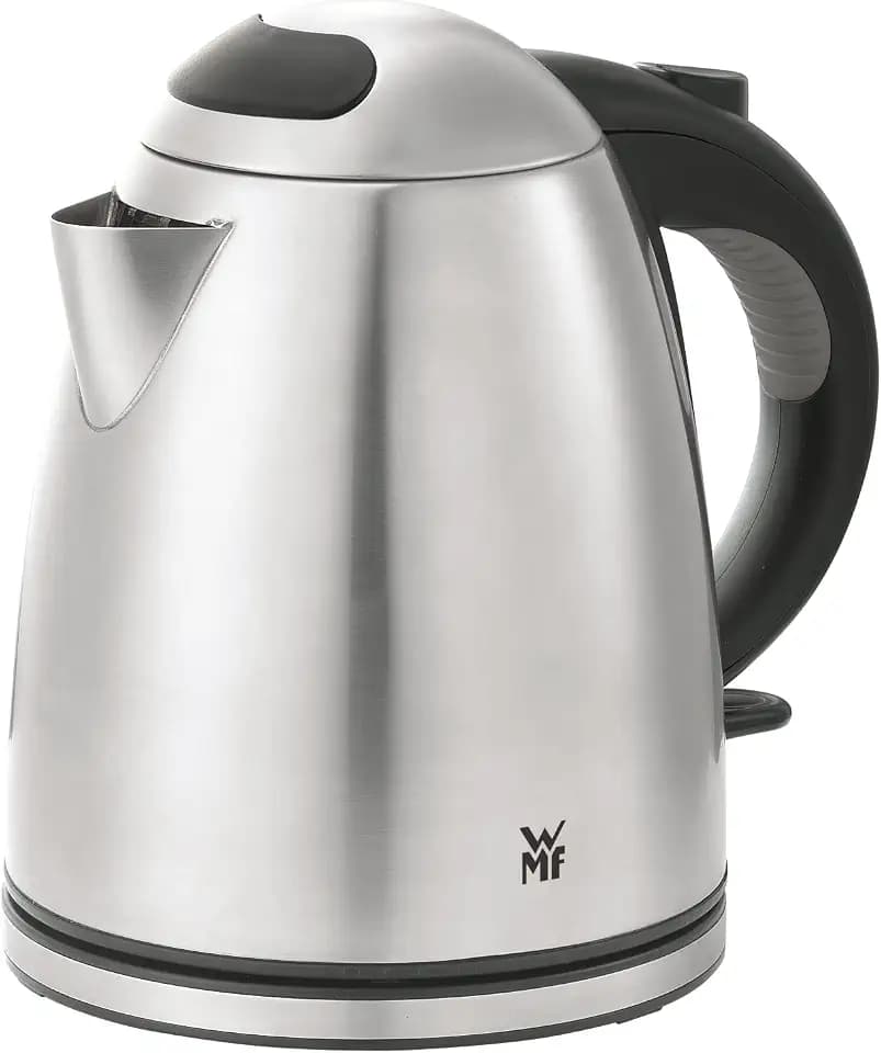 WMF Stelio Wasserkocher Edelstahl 1,2l, elektrischer Wasserkocher mit Kalk-Wasserfilter, 2400 W, Wasserstandanzeige beleuchtet, edelstahl matt
