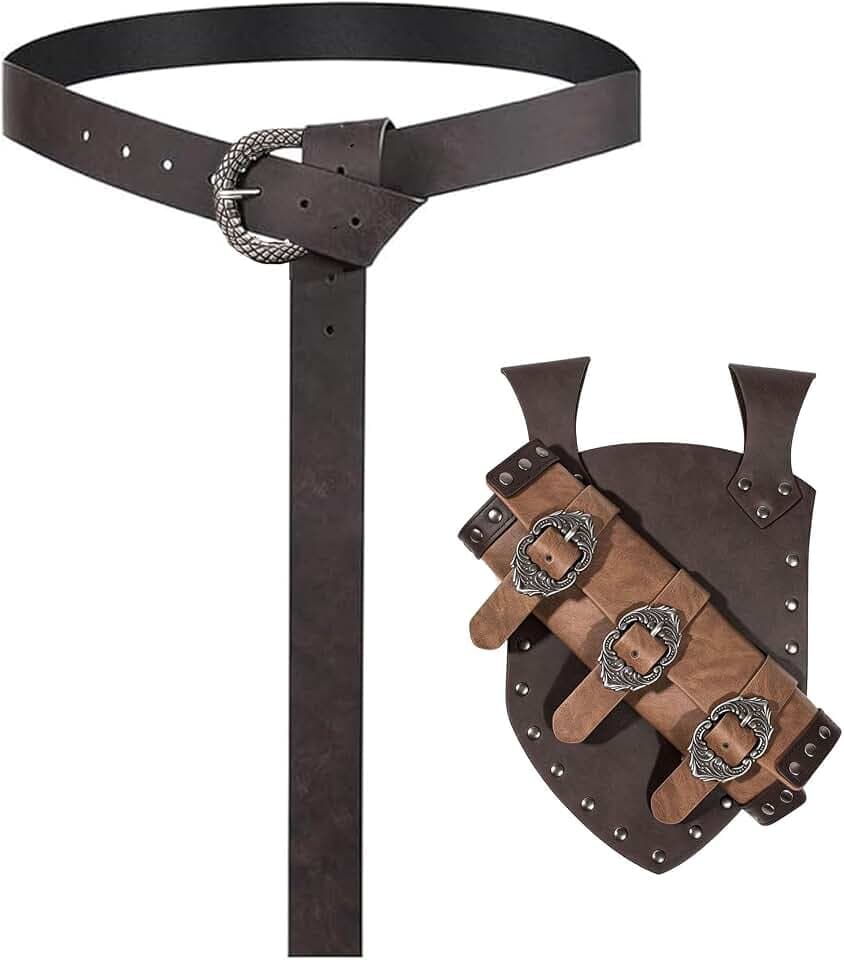 KOTORA Medieval Sword Belt Frog Belt Knight Renaissance Sheath Holder Holster Ren Faire Cosplay Costume Accessory Props