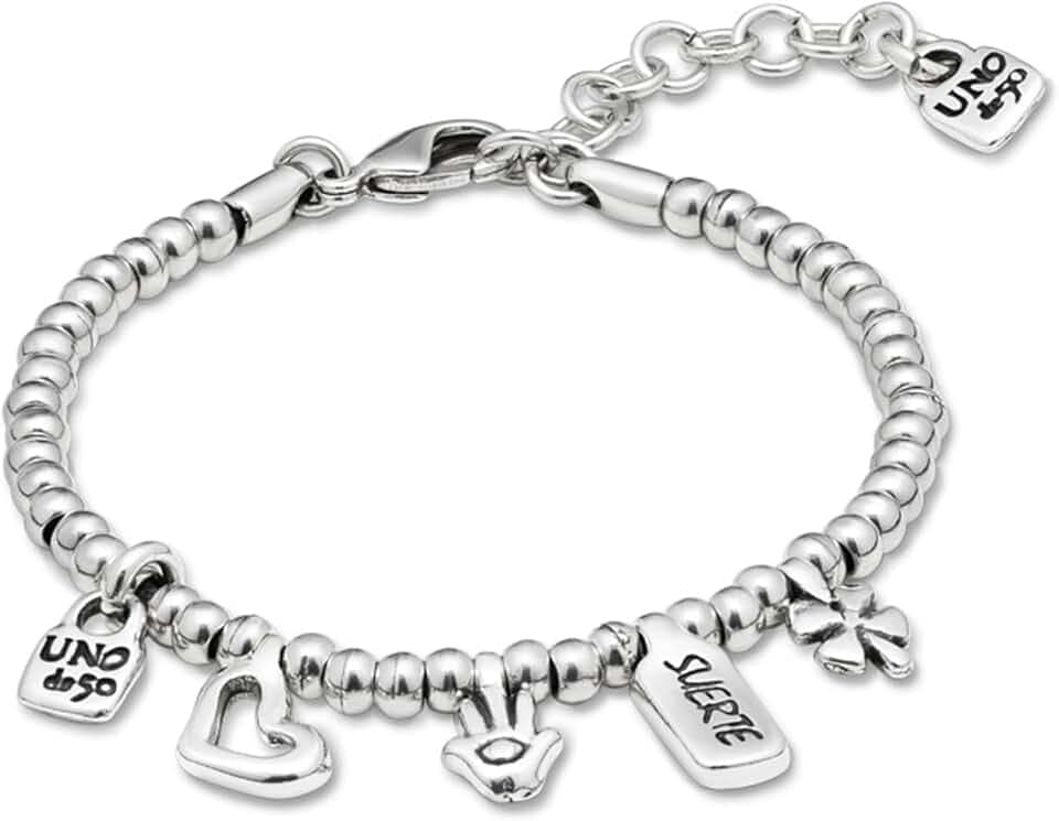 UNO de 50 - Give me 5 Armband, Talla M, Silber, Nicht zutreffend.