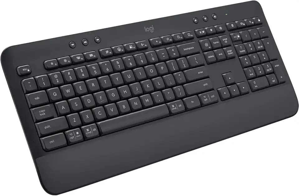 Logitech Signature K650 Comfort kabellose Tastatur mit Handballenauflage