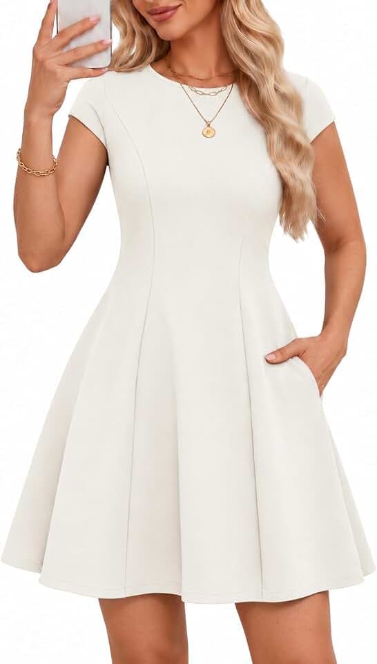 Meetjen Women’s Short Formal A Line Elegant Homecoming Cocktail Dress