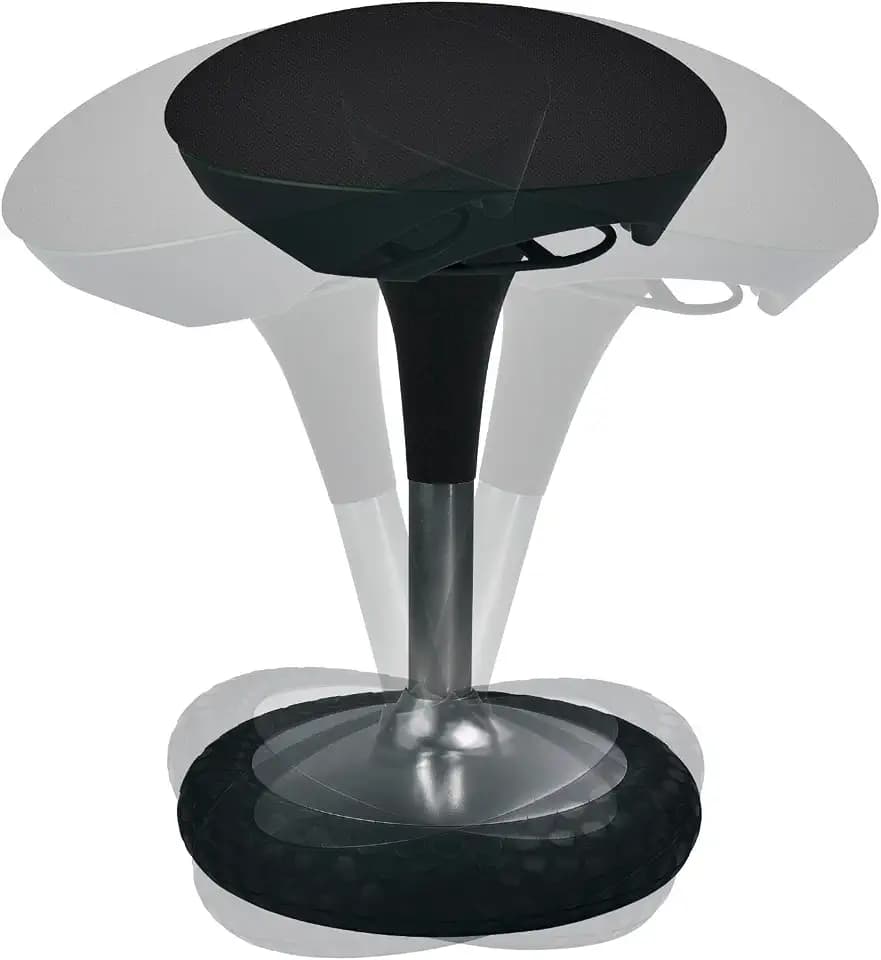 TOPSTAR Bürohocker Sitness 20 schwarz | Made in Germany | Ergonomisch | Bürohocker, Rollhocker | höhenverstellbar | Geprüfte Sicherheit nach GS-Intertek