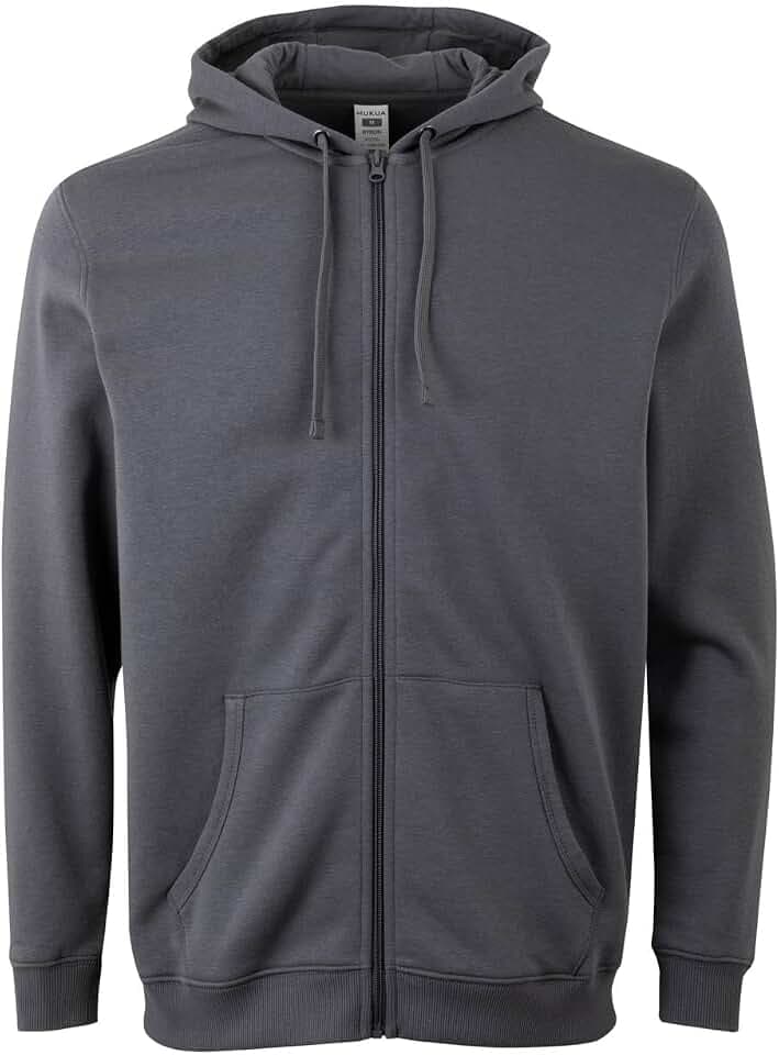 Mukua Unisex Sf270u Sweatshirt mit Kapuze und Reißverschluss (1er Pack)