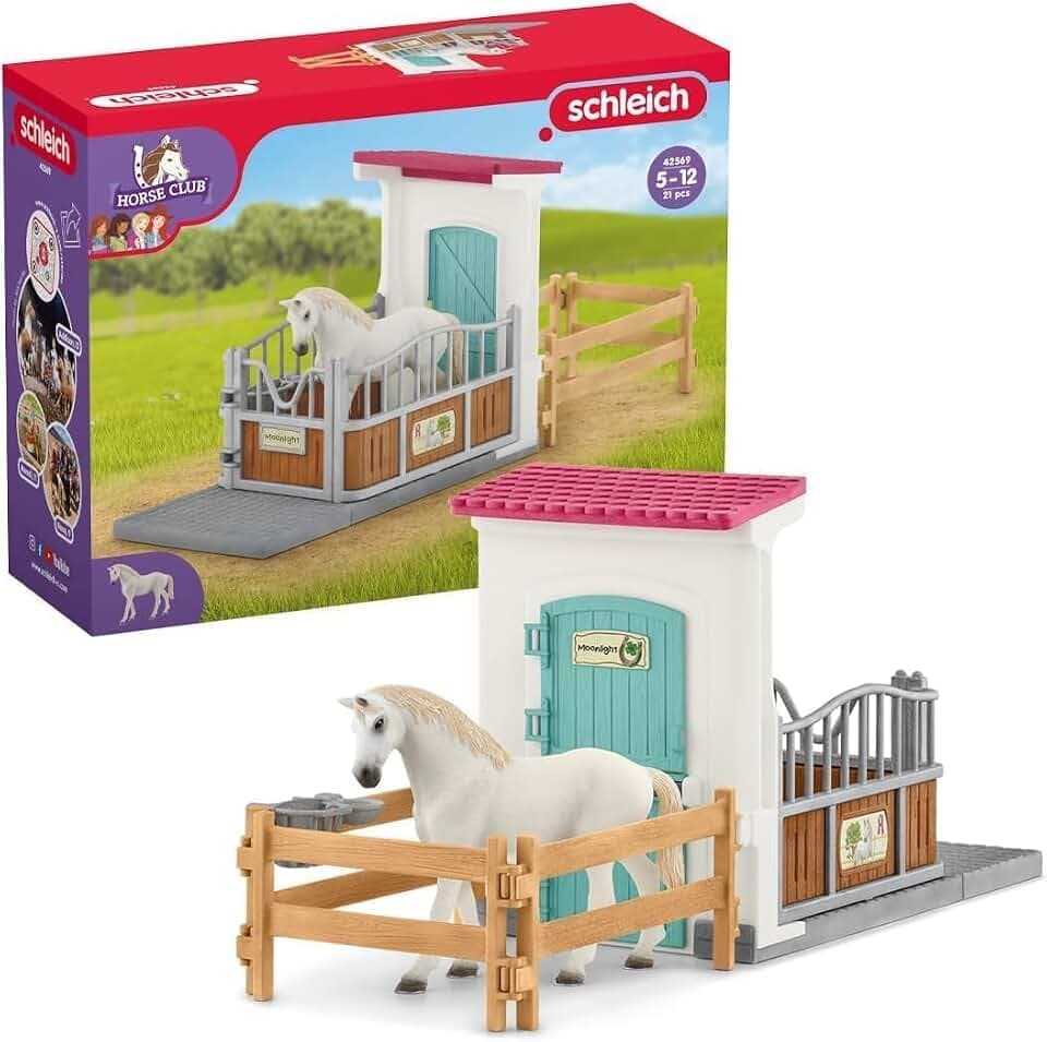 Schleich Horse Club | Pferdebox 42569 | Spielset ab 6 Jahren | 21 Teile
