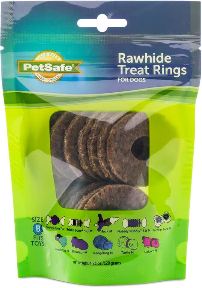 PetSafe Busy Buddy Dog Treat Rings, Medium, Size B, 16 Count