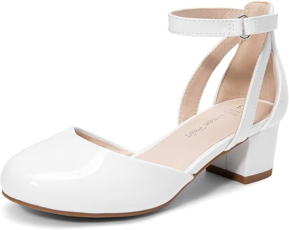 DREAM PAIRS Mädchen Abendschuhe Knöchelriemchen