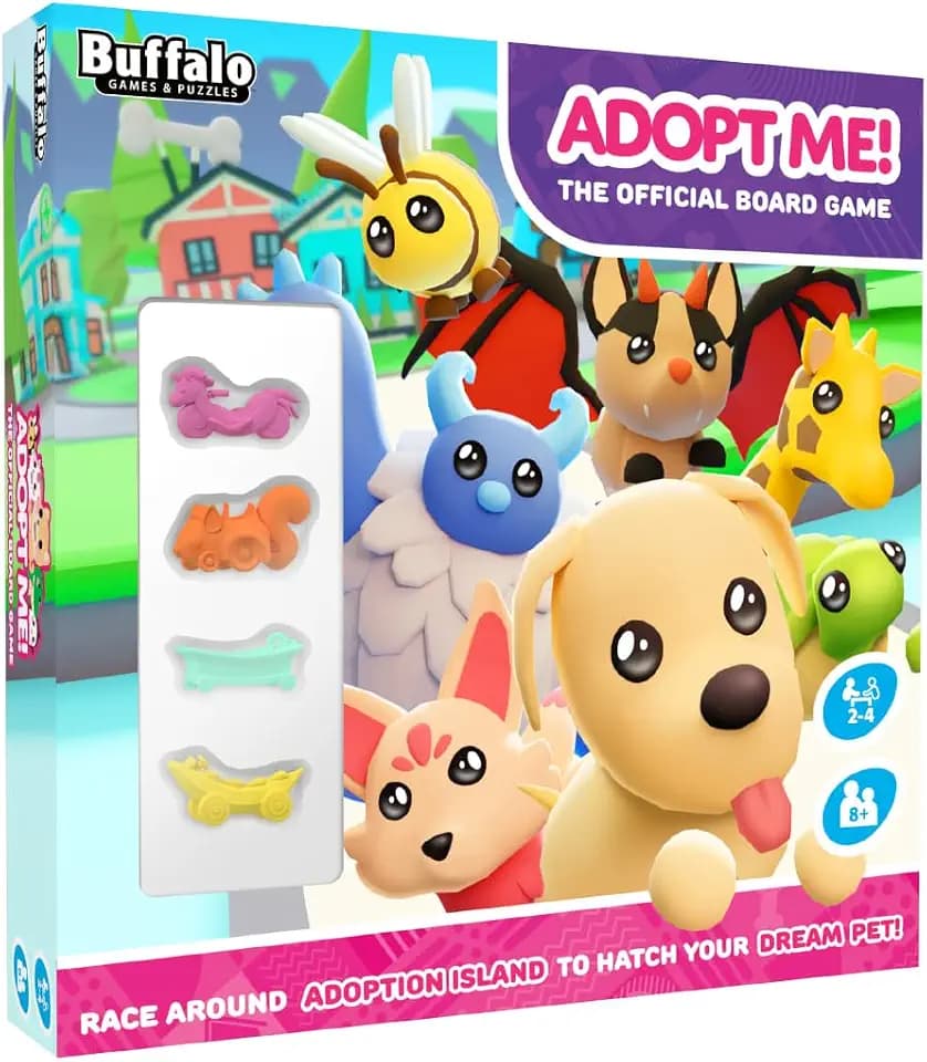 Buffalo Games - Adopt Me - Card Playing Board Game - Egg Hatching Fun - Strategic Action Based Game - Ages 7 and Up