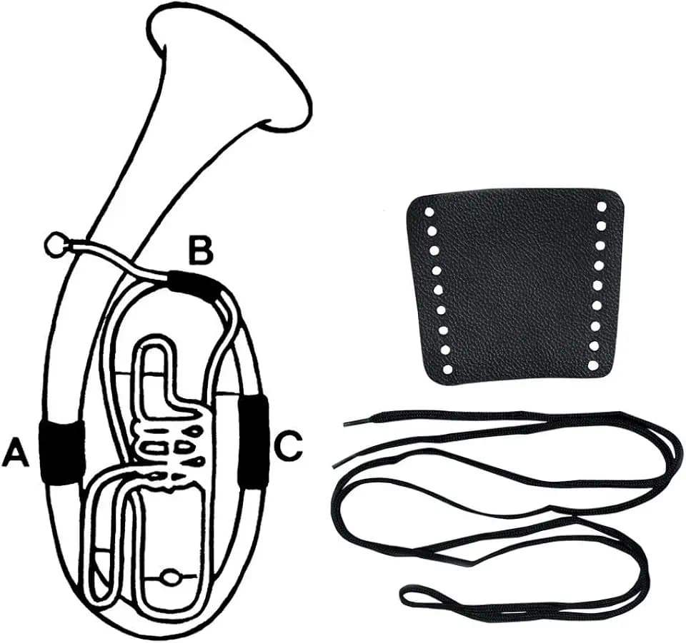 GEWA 720597 Handschutz Leder Bariton, Teil C, Schnürverschluss Bariton - Teil C