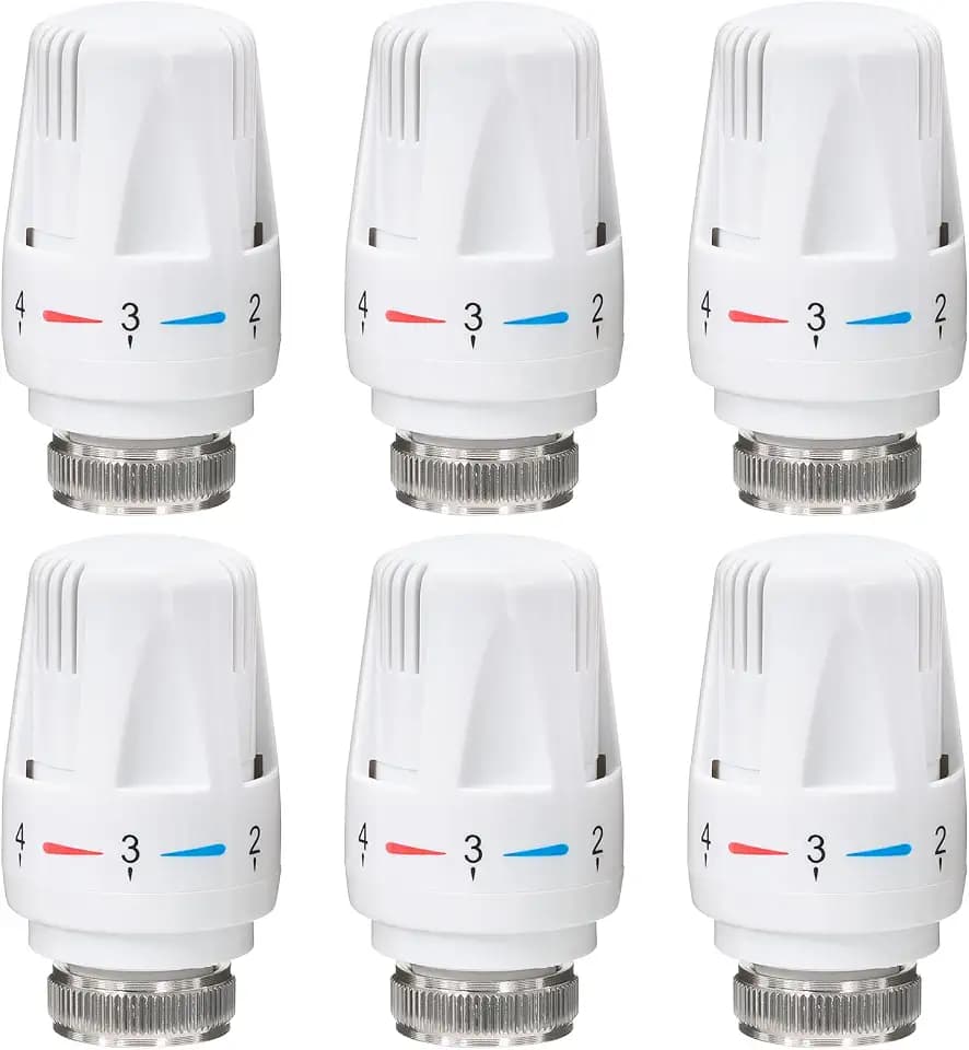 Thermostatkopf Heizkörperventil für Gewinde M30x1.5 (6 Stück)