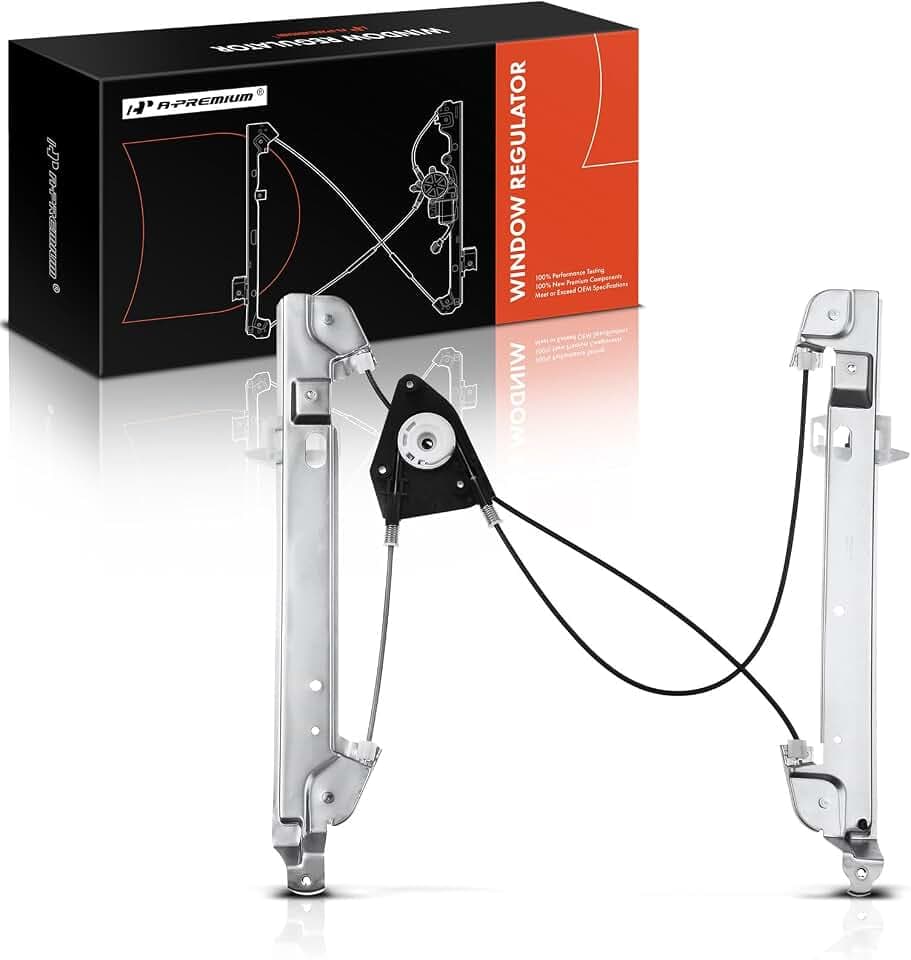 A-Premium Power Window Regulator Front Passenger Side Compatible with Dodge