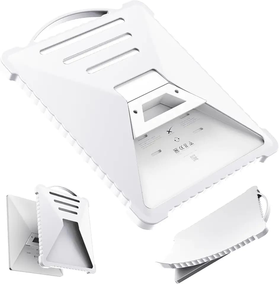 Starlink Mini Cover Protective Case, Portable Shockproof Starlink Mini Accessories Silicone Protection Satellite Dish Gift Gear. White