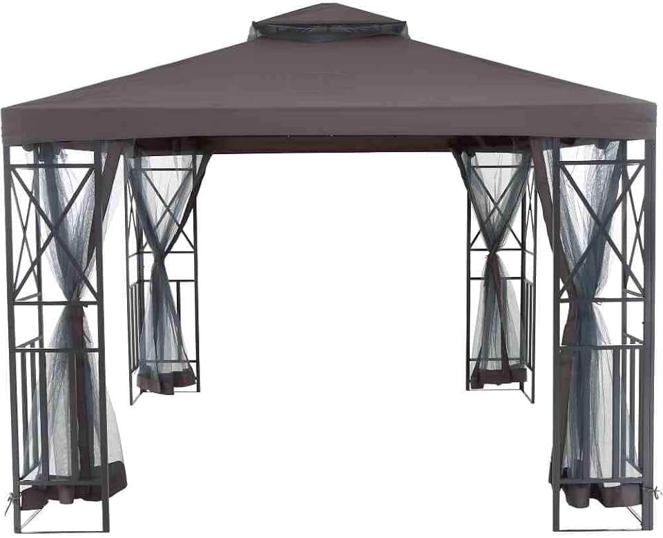 Siena Garden Pavillon Durban 300x300cm anthrazit/grau
