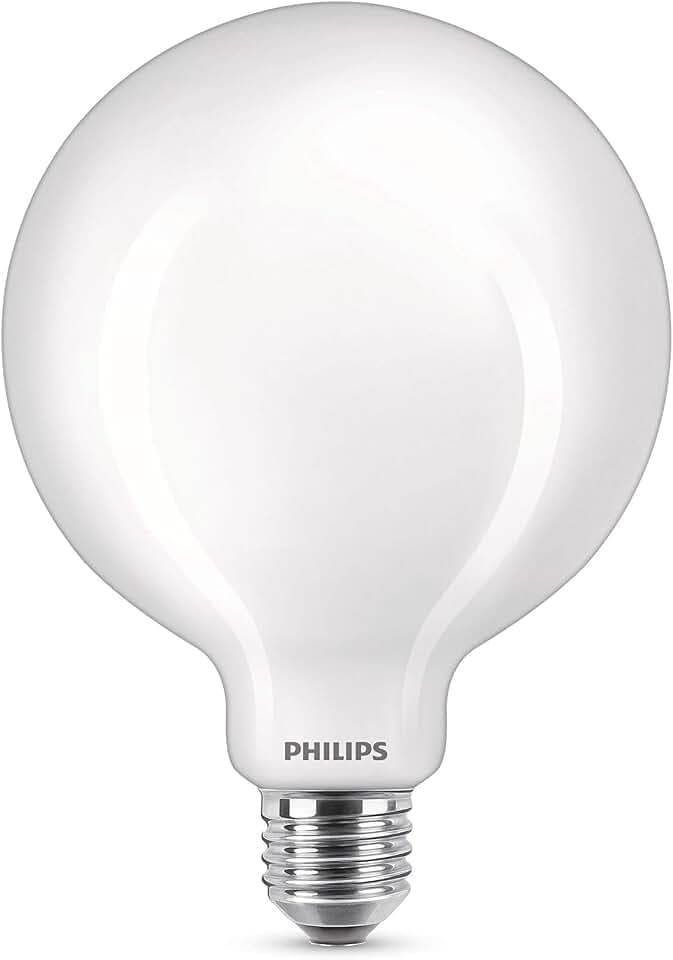 PHILIPS LED Classic E27 Lampe, 100 W, matt, Globeform, neutralweiß, Weiß
