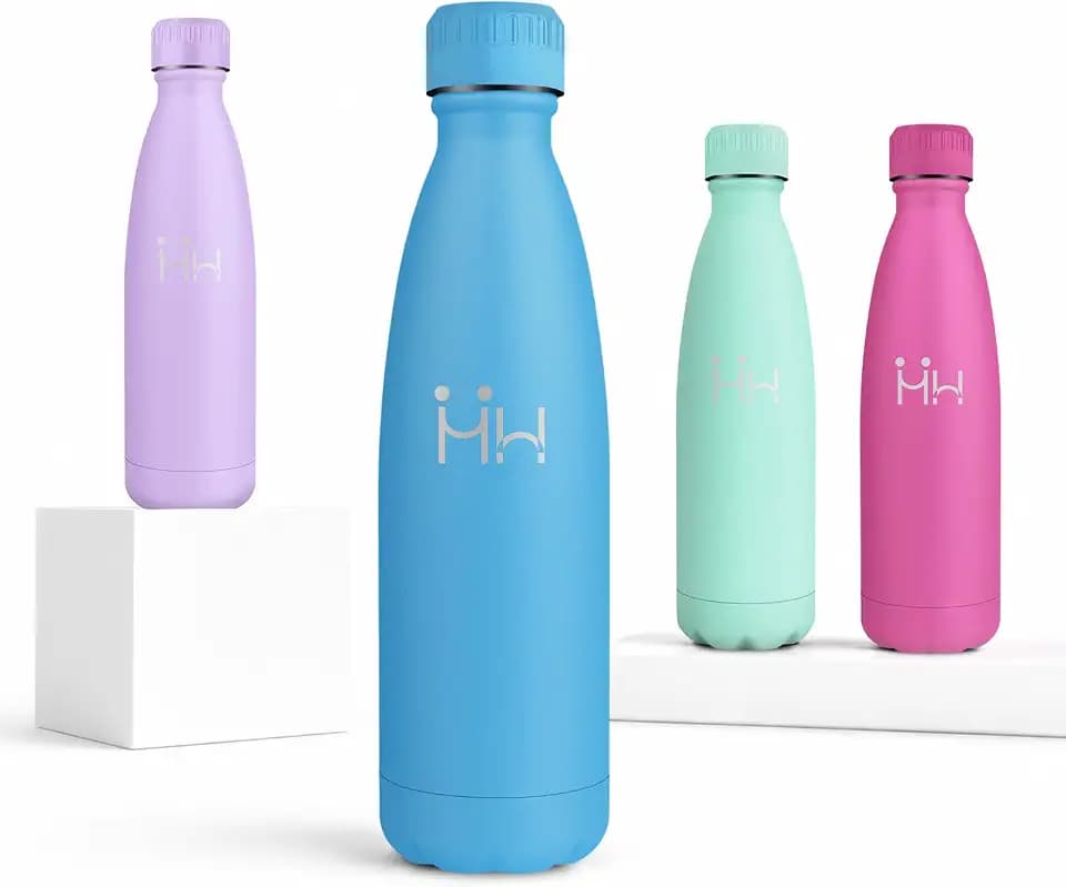 Trinkflasche 750ml, Auslaufsichere Thermosflasche Doppelwandige, Kohlensäure Geeignet, Isolierflasche BPA-Frei, für Sprudel, Schule, Fahrrad