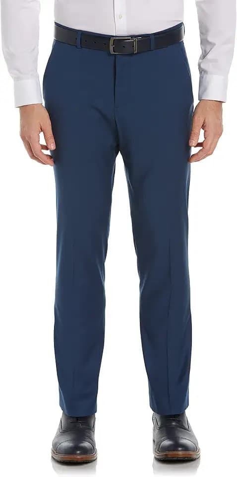 Perry Ellis Men's Slim Fit Stretch Active Waistband Dress Pant