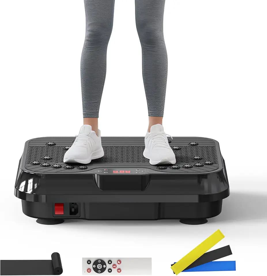 Vibration Plate Exercise Machine for Lymphatic Drainage, Stand Shake Plate