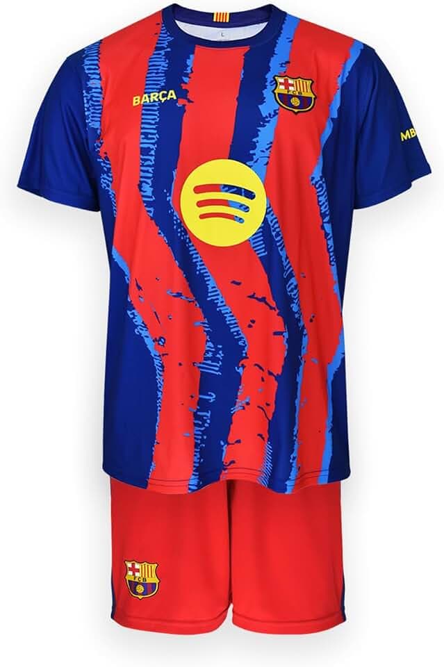 FC Barcelona Unisex Kinder Cuarta Equipación Niños Temporada 25/26 Conjunto FC Barcelona 4er-Set für die Saison 2025-2026.