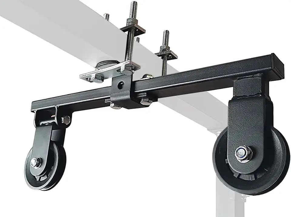 Power Rack Pulley Attachment, LAT Pulldown Machine - Cable & Weight Dual Pulley System for Home Gym Strength Training, Power Racks